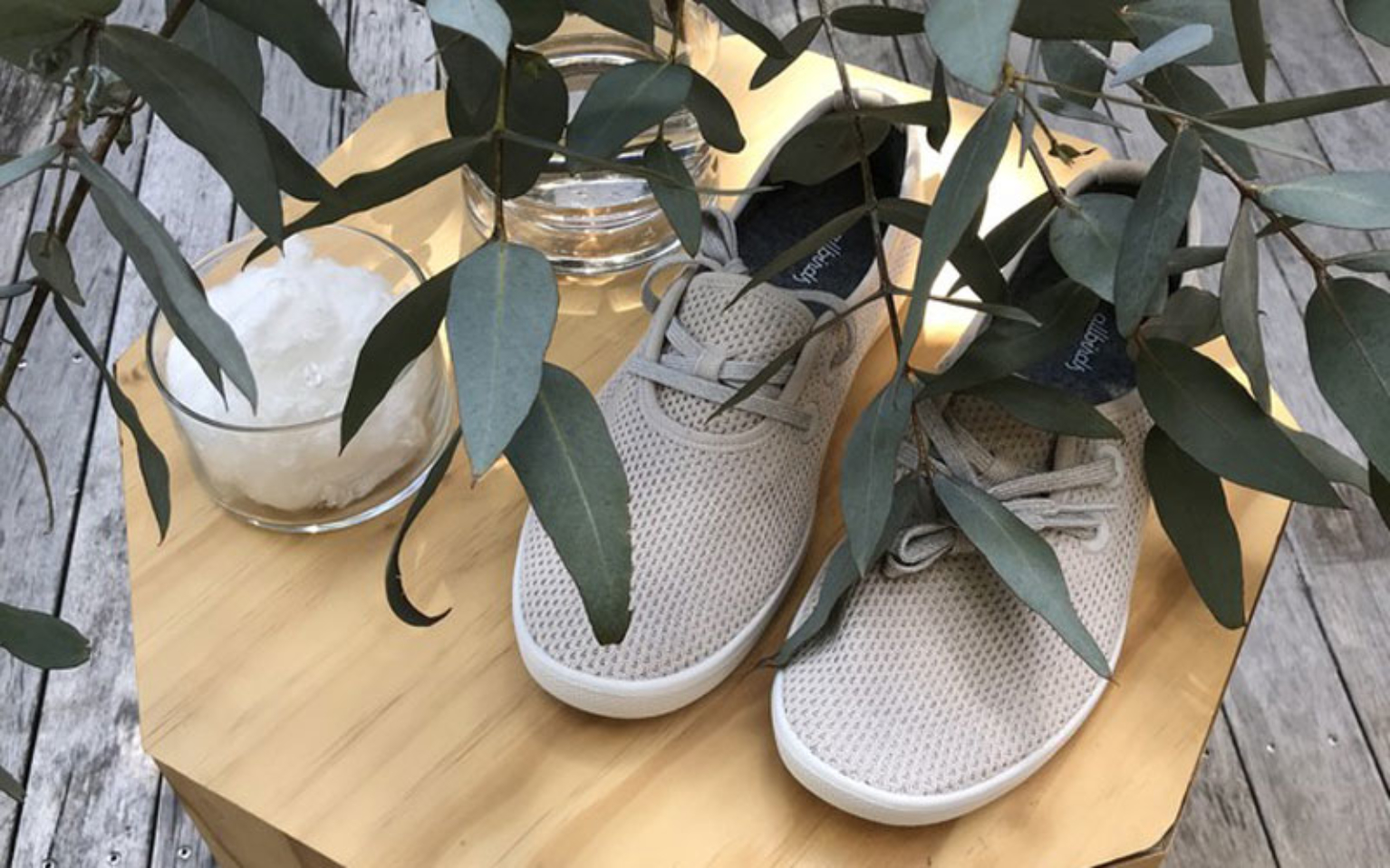 shoes made from eucalyptus trees